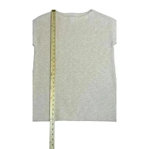 LOFT Pale Pink Boat Neck Wool Blend Sweater With Side Slits  Size Medium - Picture 8 of 9